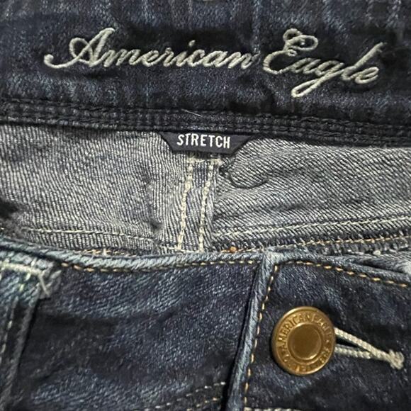 American Eagle Women’s 4 Denim Jeans - Slim Bootcut - Dark Wash Stretch - EUC - Picture 3 of 8